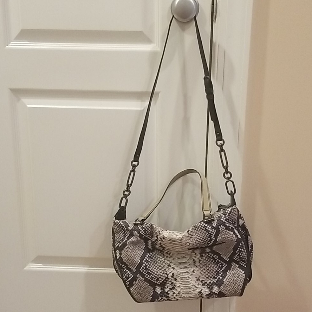 Coach Madison Python Embossed Leather Satchel - image 7